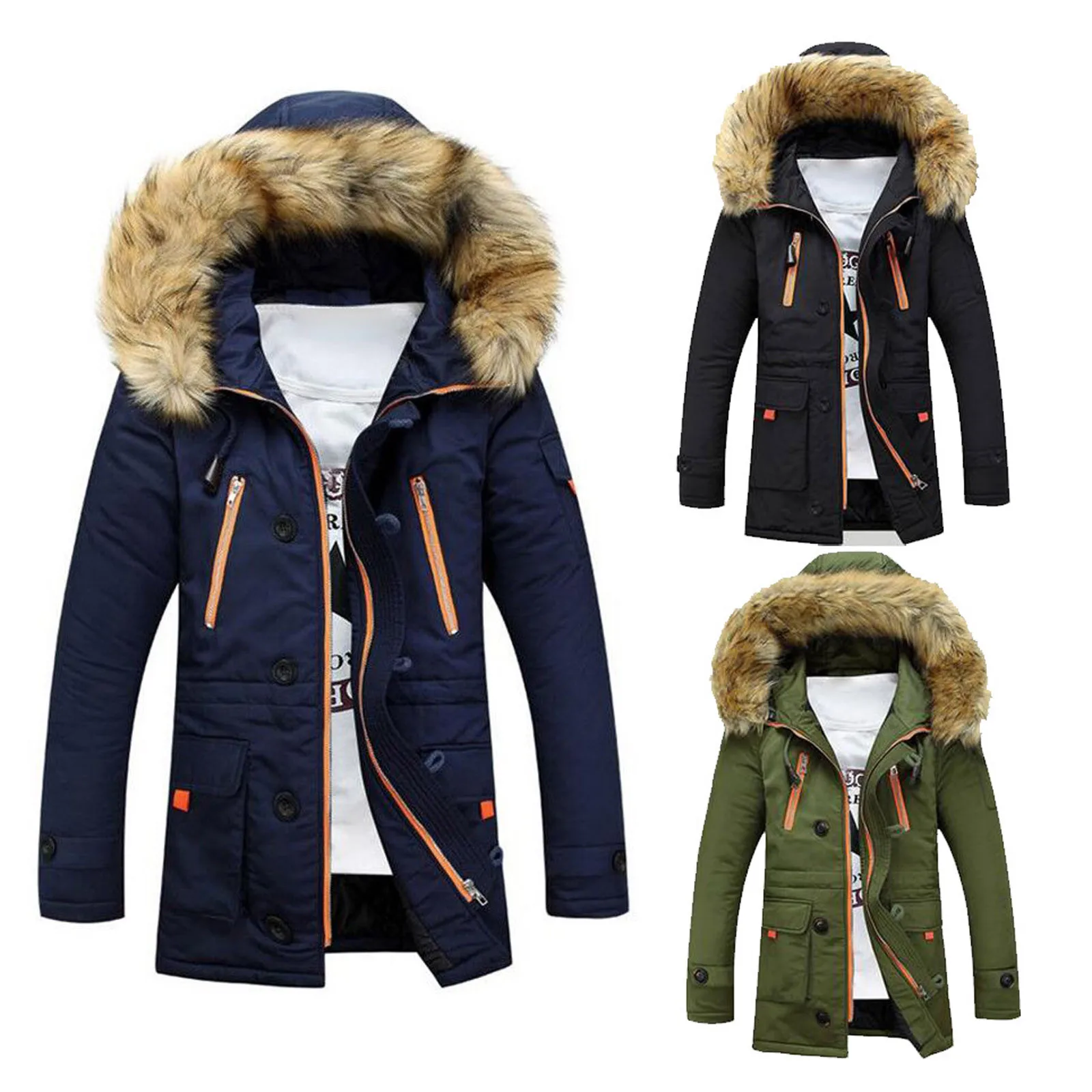 

Nice Clothing Unisex Women Men Outdoor Fieece Warm Winter Thick Long Zipper Hood Coat Jacket Super Warm Куртка Зимняя Мужская