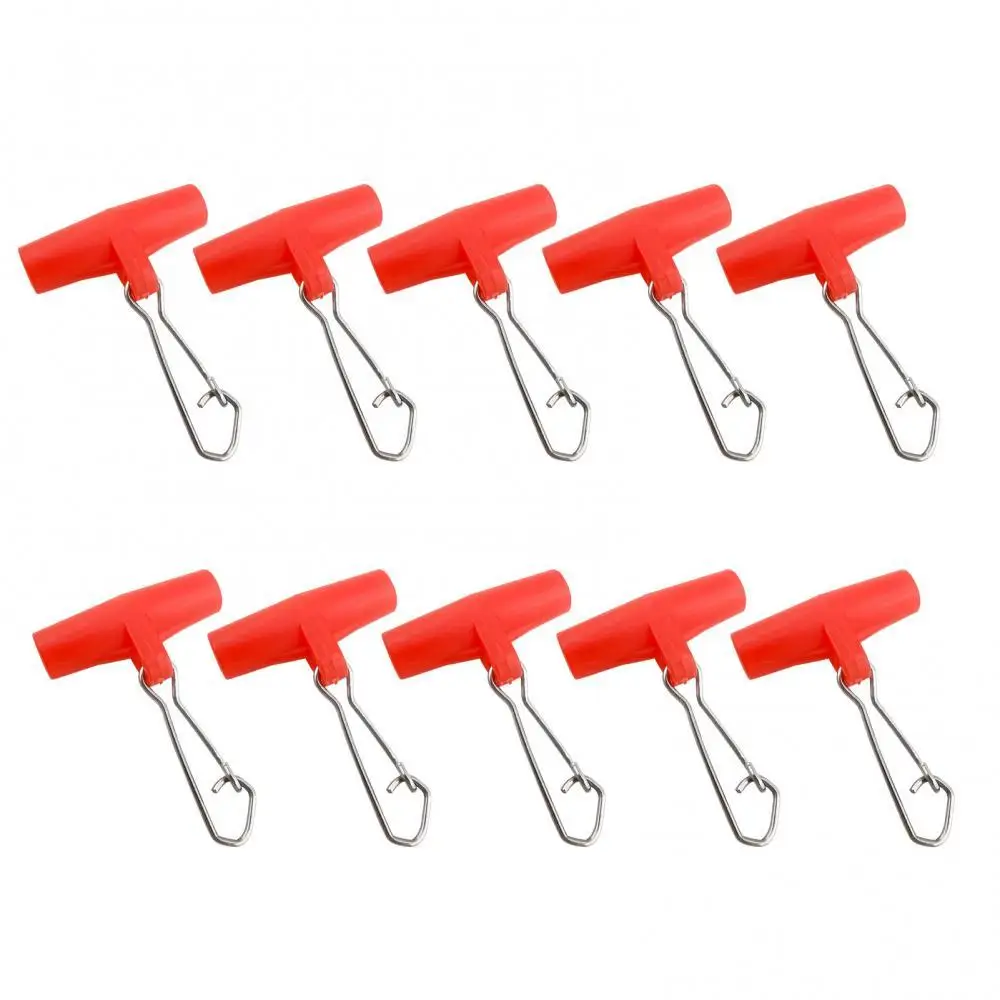 

Swivel 10Pcs Tool Hook Portable 10Pcs/Set Fishing Line Sinker Slides Slider Snap Accessory Plastic Head Nice Snap Interlock
