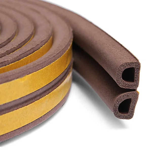 10meters self-adhesive door and window sealing strip glass anti-collision rubber foam sound insulation | Обустройство дома