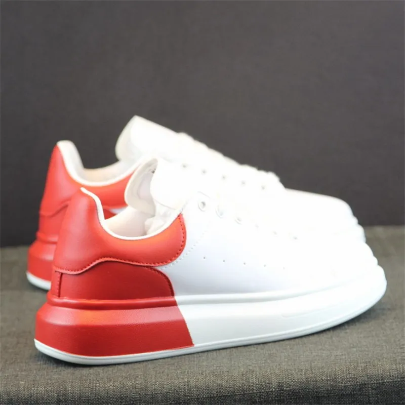 

Women's Shoes Hidden Wedge White Fall 2020 New Joker White Thick Red Couple Sports women shoes