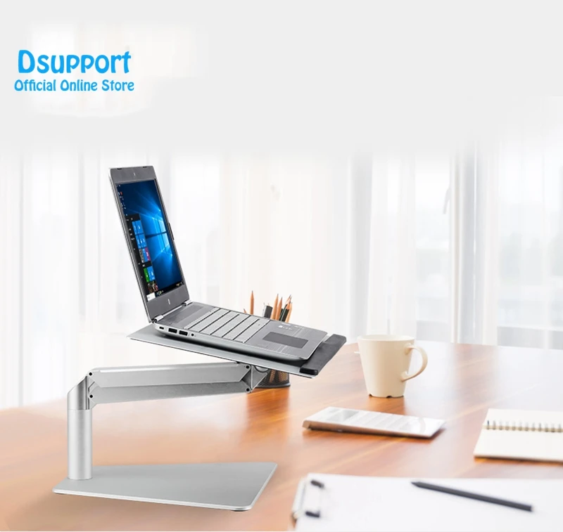 Notebook Stand Adjustable Angle Aluminum Alloy Free Lift Laptop Heighten Holder for Macbook Dell HP iPad Pro ect.