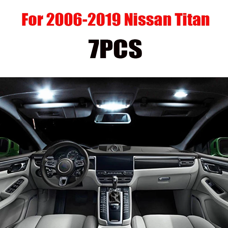 For 2004-2019 Nissan Titan White car accessories Canbus Error Free LED Interior Light Reading Kit Map Dome License Lamp | Автомобили и