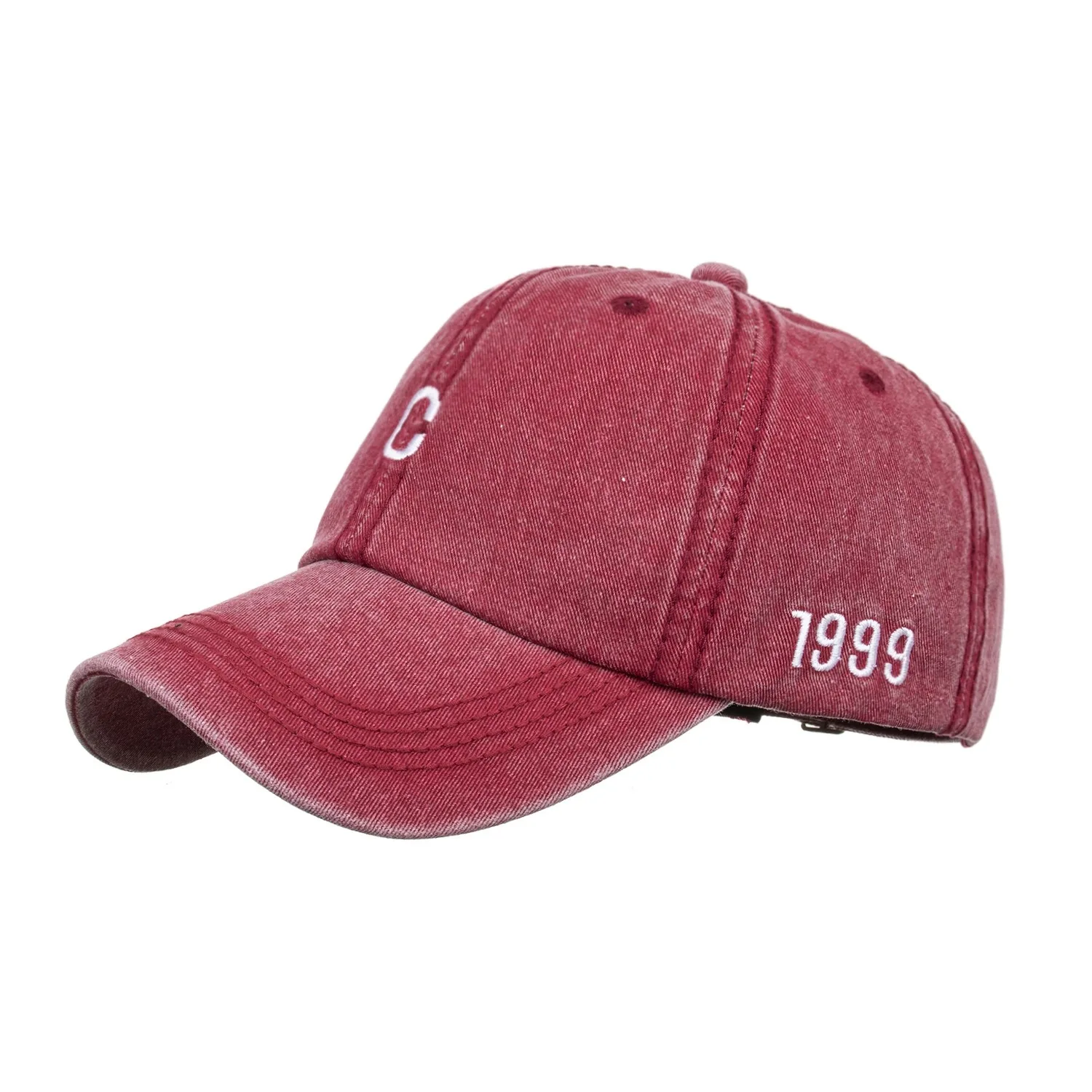 

Spring and autumn new embroidery 1999 sunshade baseball cap 2020 neutral adjustable cap wide brim hat for leisure outing