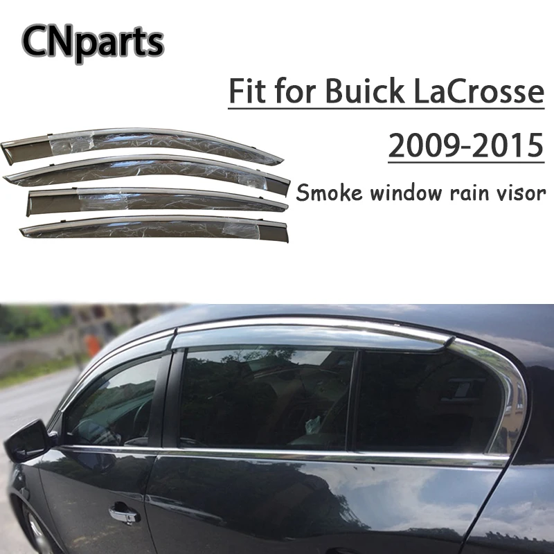

Auto Parts 4pcs ABS For Buick LaCrosse 2009 2010-2015 Car Smoke Window Sun Visor Keep Fresh Air convection Accessories