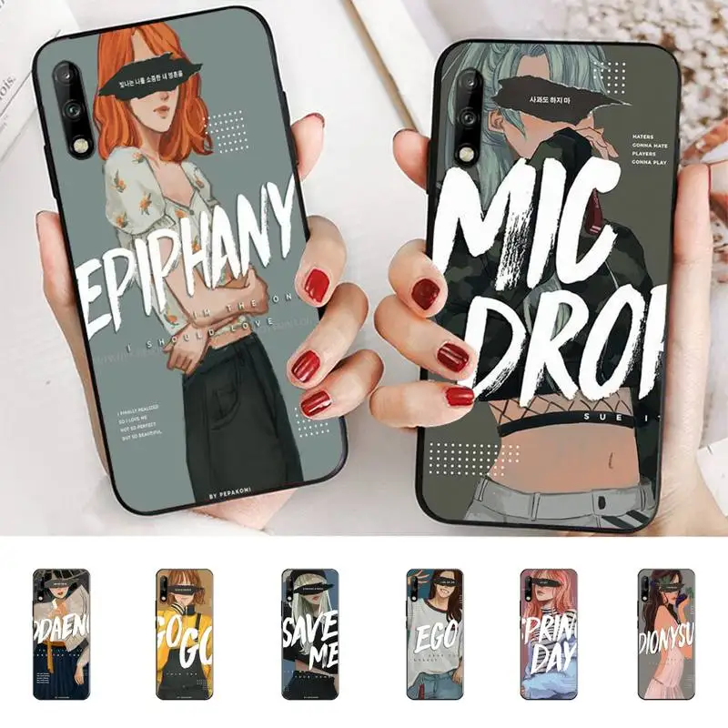 

pepakomi Bts Perfect black Phone Case For OPPO F11 F3 F5 F9 F7 A59 A73 A75 A7X A77 A71 A39 A83 soft Cover Fundas