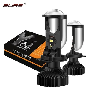 EURS Canbus H4 Projector Lens LED Lamp Mini Lens Auto Car Headlight Bulbs 8000LM 90W/pair Fog lights Hi/Lo Beam H4 9003 5500K Y6