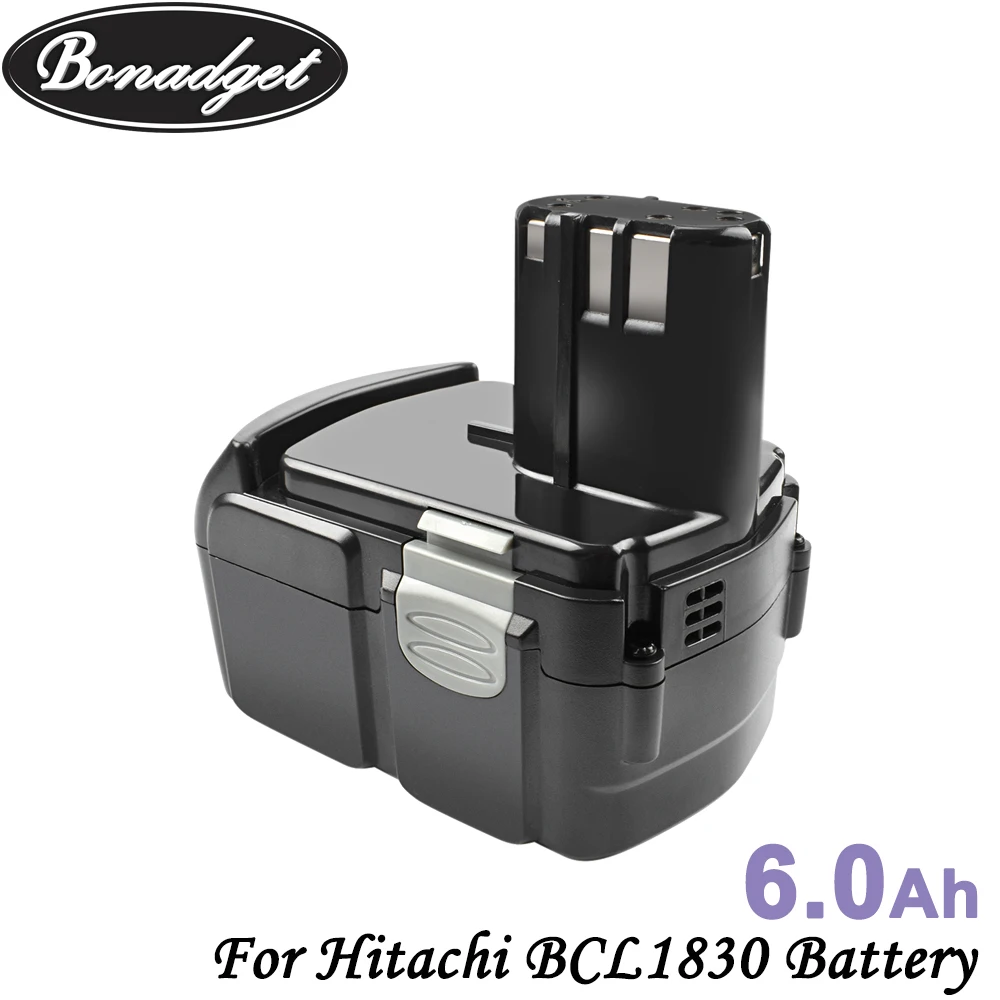 Сменный литий ионный аккумулятор Bonadget 18 в 6000 мАч для Hitachi BCL1830 BCL1815 BCL1820 EBM1830