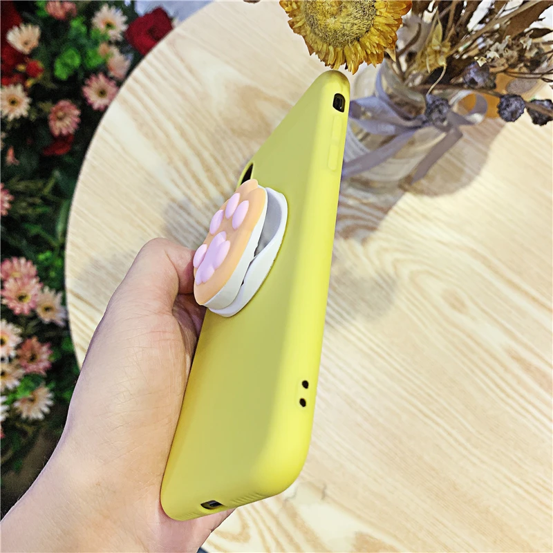 Силиконовый чехол-держатель для телефона с рисунком для Xiao mi Red mi K20 mi 9 T, милые чехлы-подставки для девочек, Матовая оболочка для Red mi K20 Pro mi 9T Pro