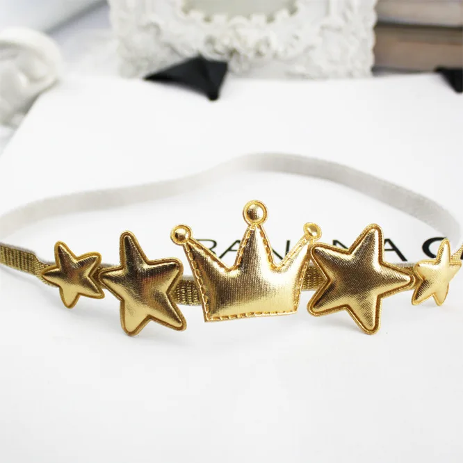 1 шт. Новое поступление блестящая корона звездочки эластичная повязка для волос