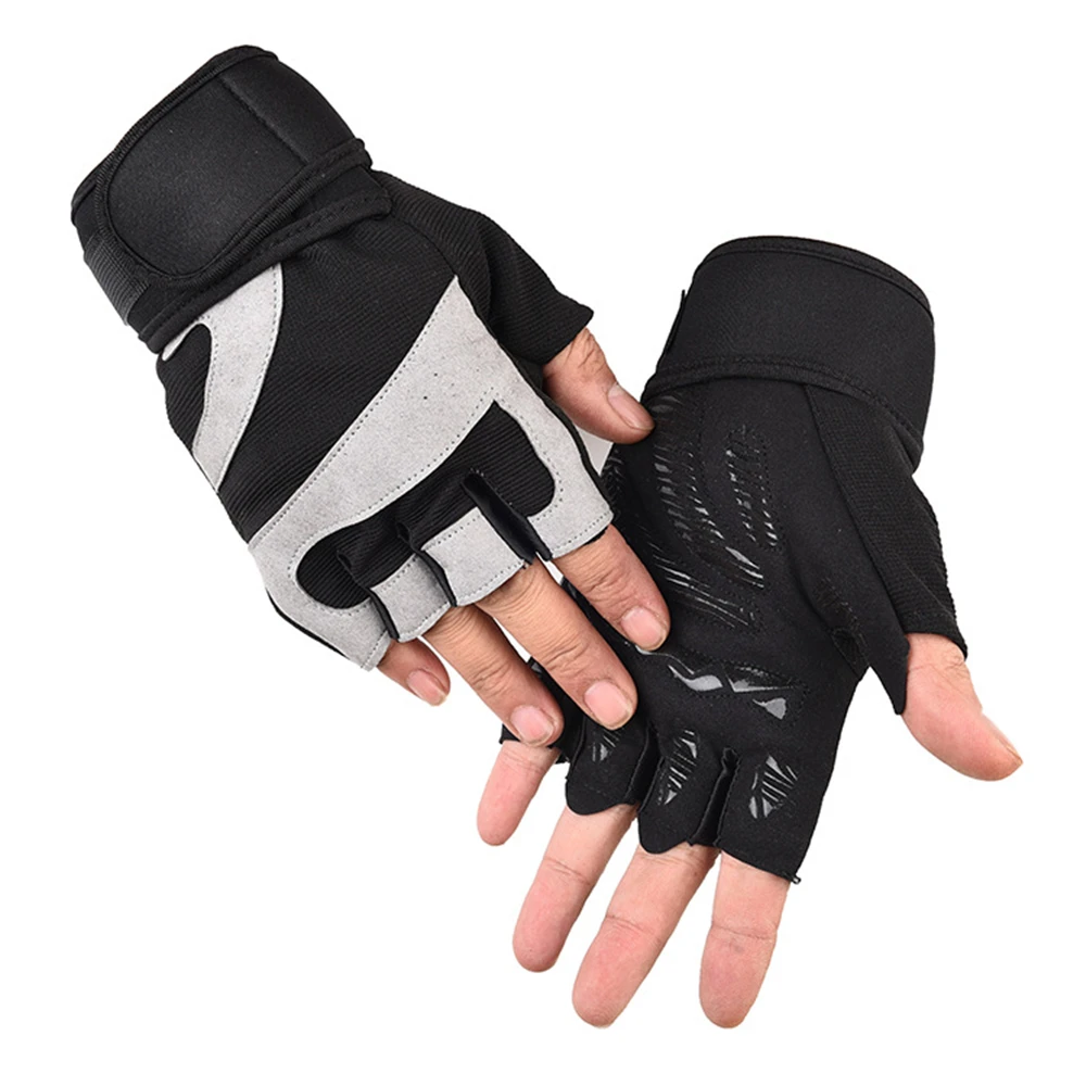 

Motorcycle Bike Cycling Half-Finger Training Wrist Sports Fitness Gloves Men's Momen's Non-Slip Pad Guantes De Motos