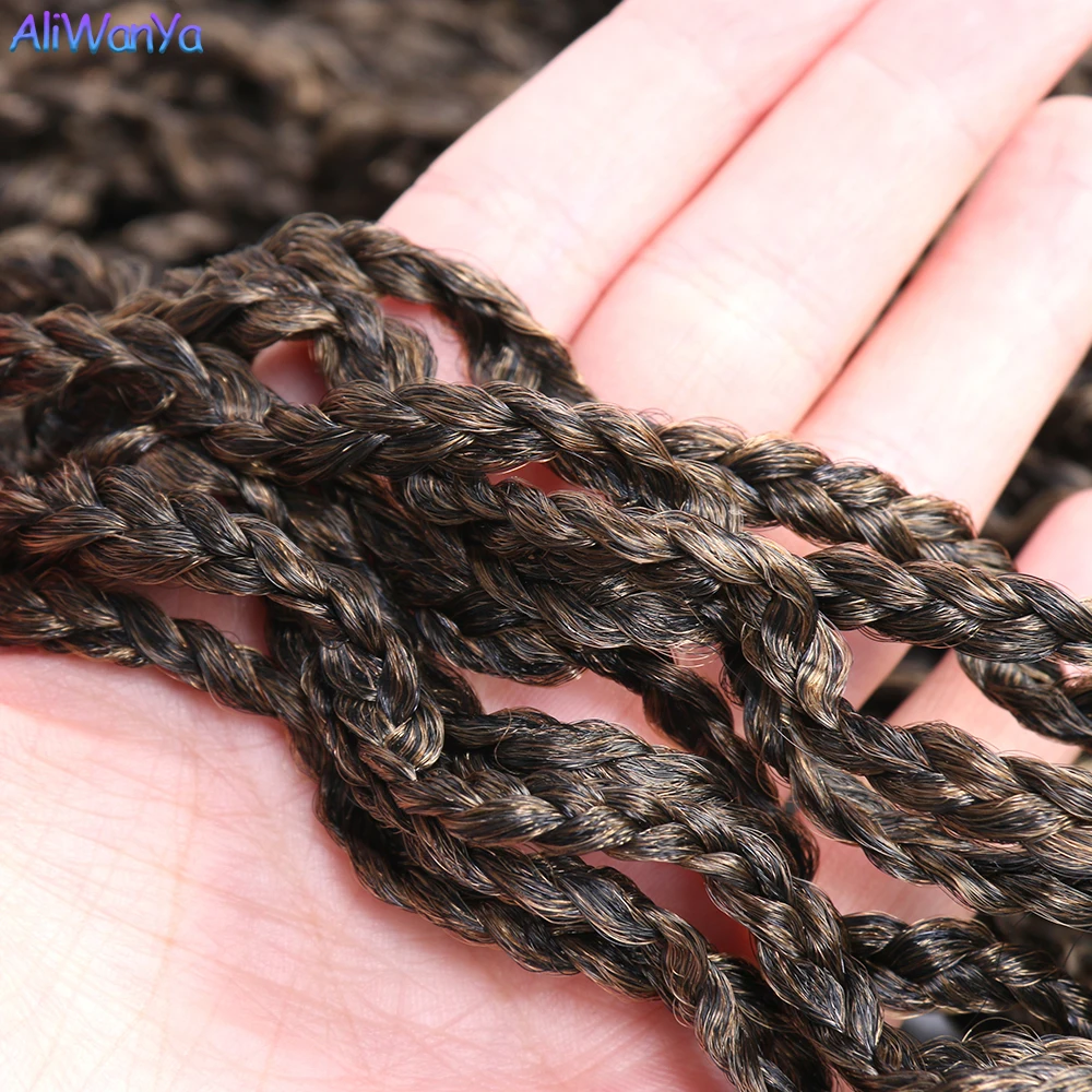 Косички с кудрявыми косичками синтетические волосы плетение крючком длинные