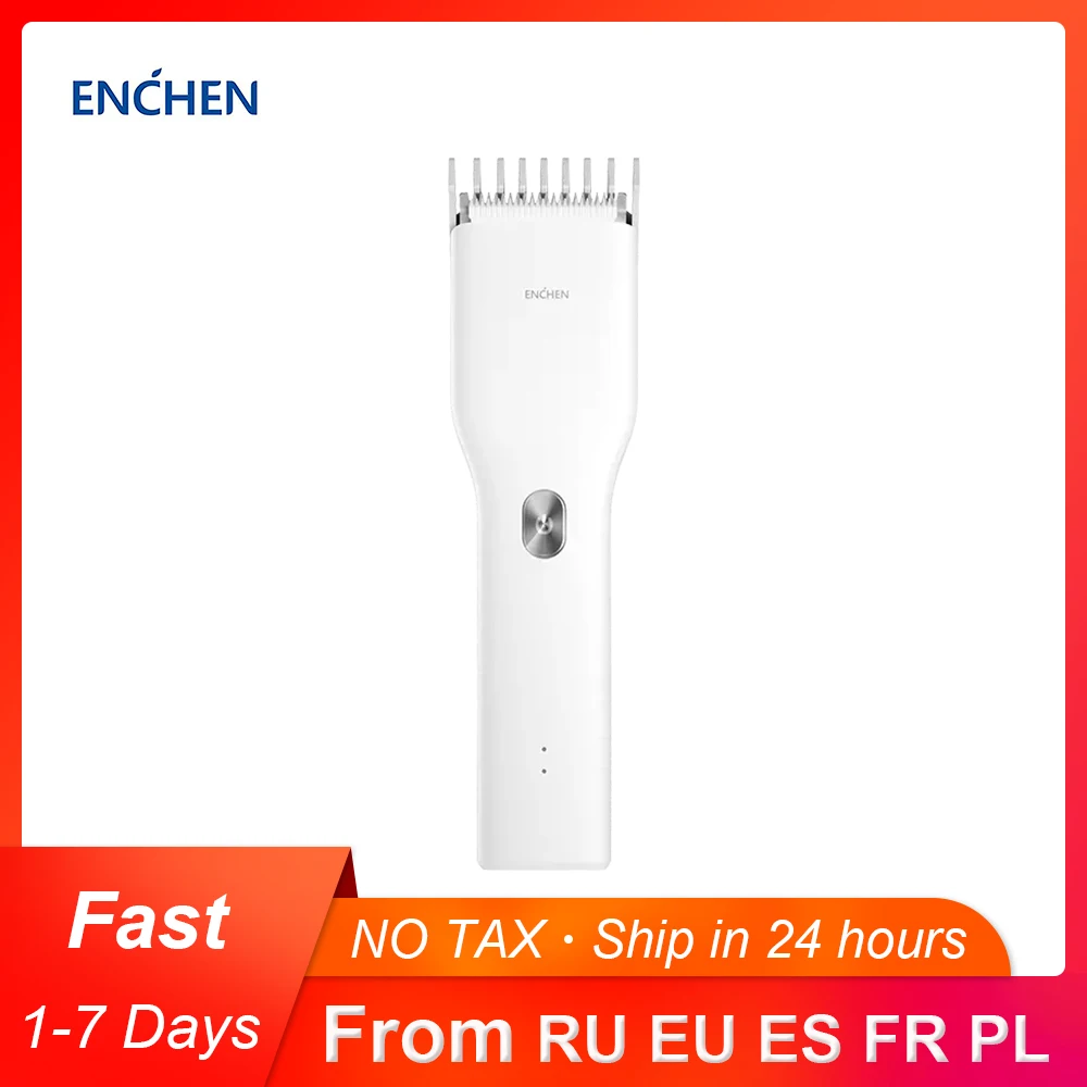 Новая электрическая машинка для стрижки волос ENCHEN Boost USB с двумя скоростями