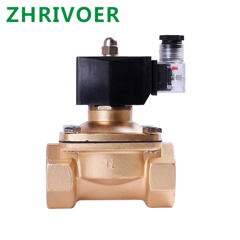 

IP65 fully enclosed coil, AC220V DC12V DC24V, G3/8" G1/2" G3/4" G1" G1-1/4" G1-1/2" Normally closed solenoid valve water valve