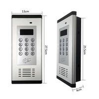 access control alarm system 3g gsm intercom supports rfid card for apartment working for 200 room owners k6