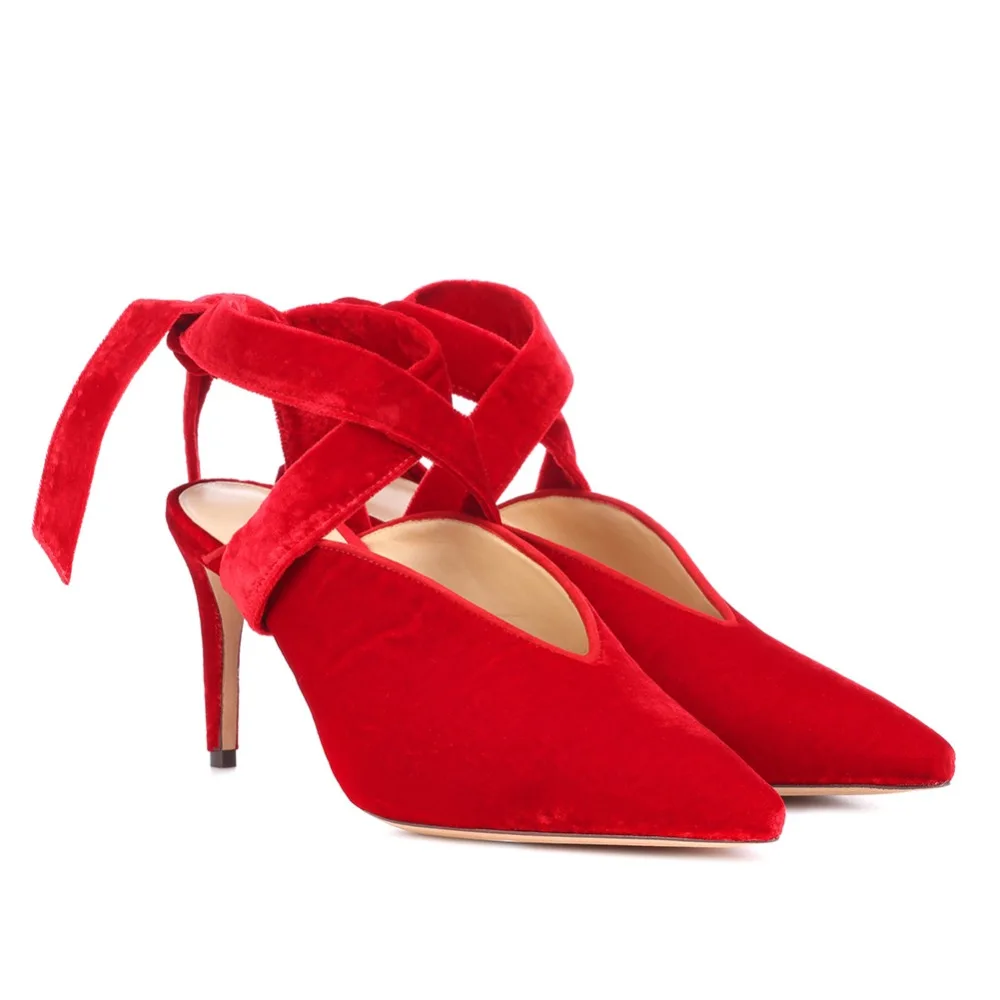 Женская вечерняя обувь на высоком каблуке с острым носком | Обувь