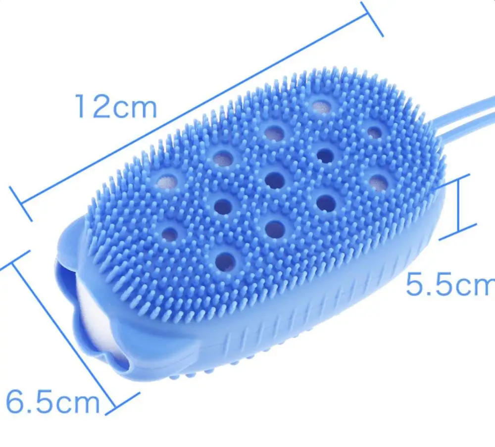 Щетка для сухого массажа Wisp тела Массажная щетка тряпка душа силиконовая