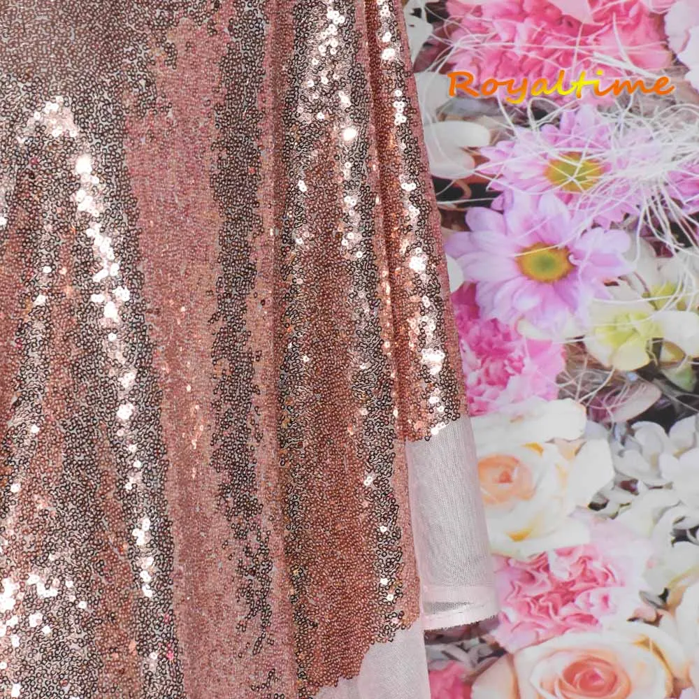Royaltime Розовое Золото Блестки Ткани двора розовое золото рождественское с