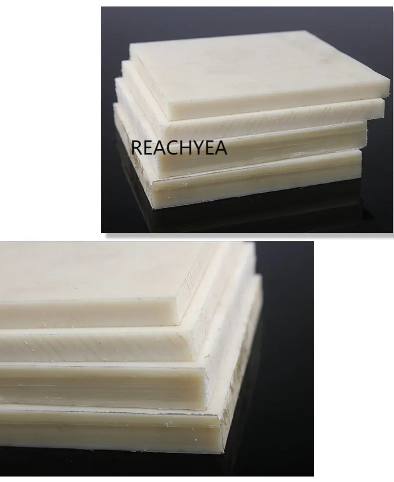 Полиамидная пластина PA Лист Белый цвет Нейлоновая доска Форма изоляционный