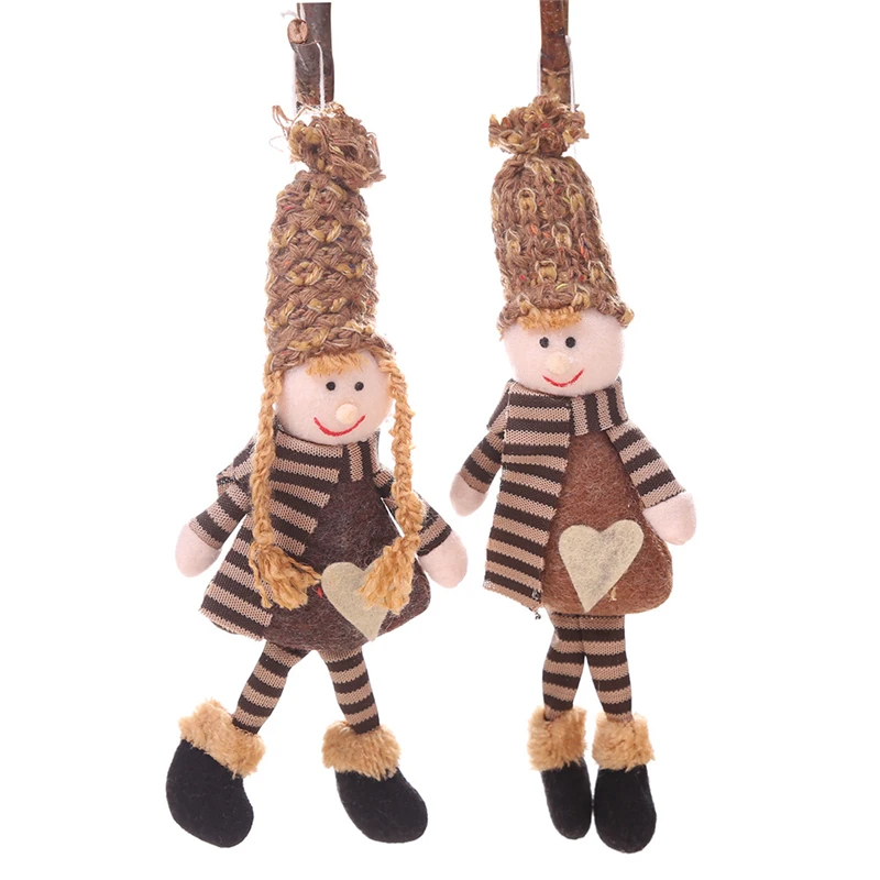 2019 Рождество Новый Год сделай сам елочные украшения для дома вязаная шапка