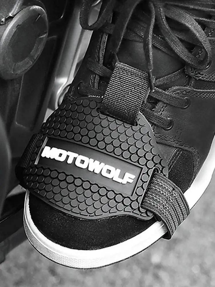 

Rubber Motorcycle Shoes Protective Gear Shift Pad Moto Anti-skid Gear Shifter Lightweight Boot Cover Shifter Guards Protector