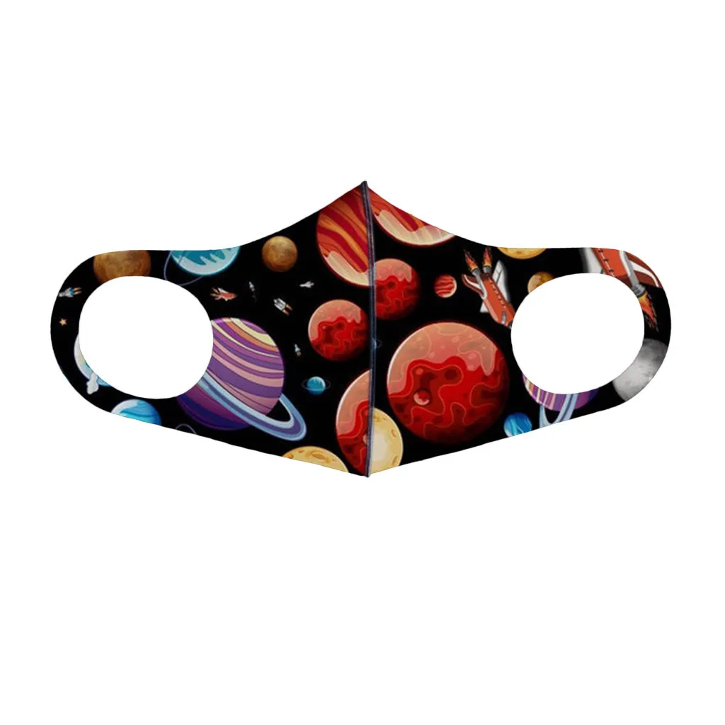 1-12 шт. Детские многоразовые маски с мультяшным принтом | Тематическая одежда и