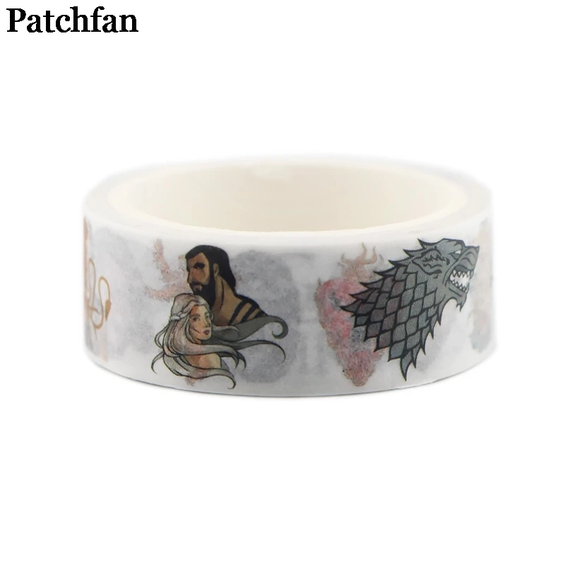 Patchfan Игра престолов 90s Забавный DIY Скрапбукинг детская Бумага васи маскирующая Лента Печатный шаблон стикер Пастер A2345