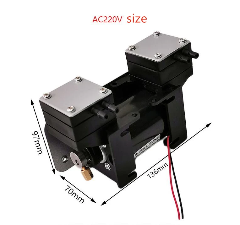 RYX-15L вакуумный насос DC12V воздушный микронасос для оборудования красоты небольшой двойной насос, создающий разряжение