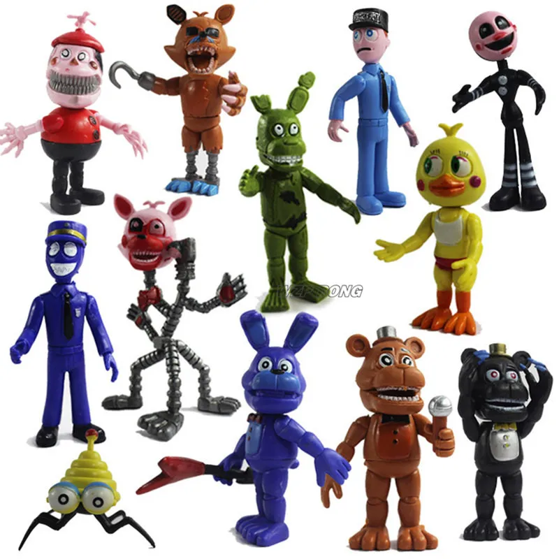 12 шт./компл. игры с рисунком персонажей из пять ночей в Фредди принтом Полночь