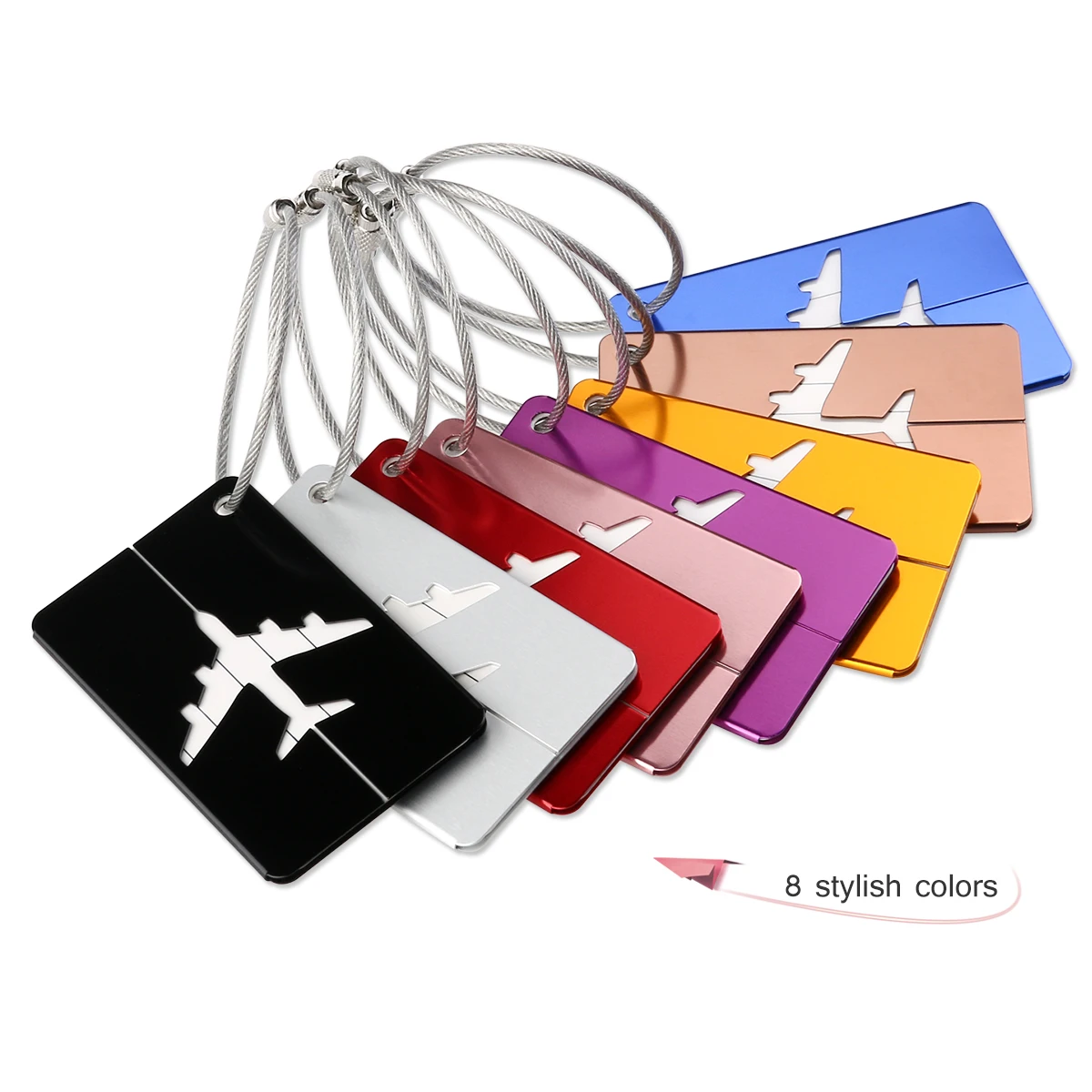 8 шт. бирка для багажа с кольцом ключей|Уличные инструменты| |