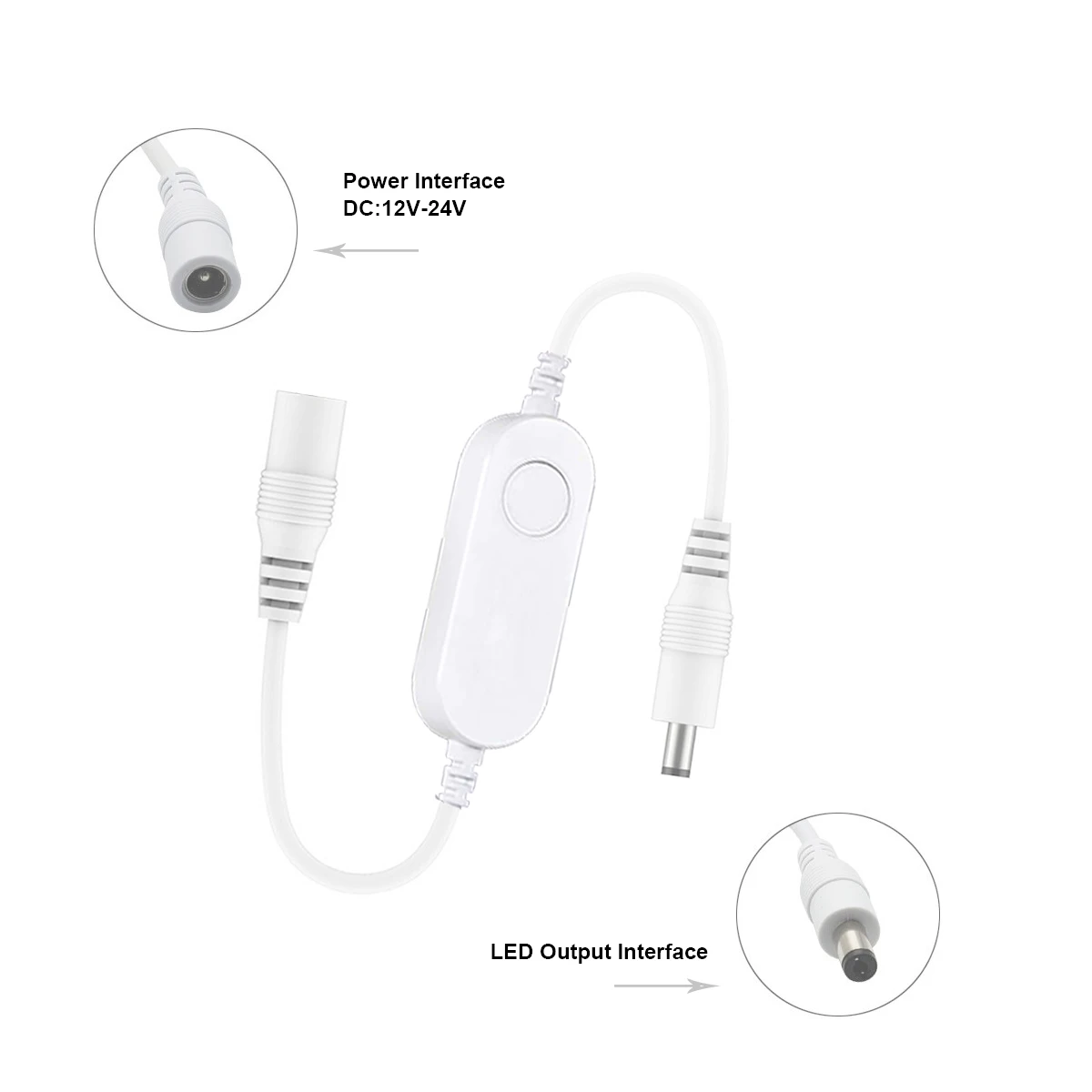 DC12V-24V Mini Zigbee Lighting Dimmer Led Dimmable 5050 3528 Single Color LED Strip Light Controller Work With H-u-e Smartthings | Лампы и