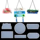 Форма силиконовая для отливки номерного знака сделай сам, пресс-форма для отливки эпоксидной смолы, УФ-полимера, для украшения дома, инструменты