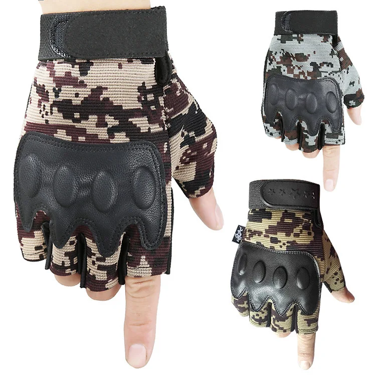 Тактические перчатки камуфляжные перчатки с открытыми пальцами для активного отдыха, спорта, альпинизма, военные перчатки, защитные Нескол... от AliExpress WW