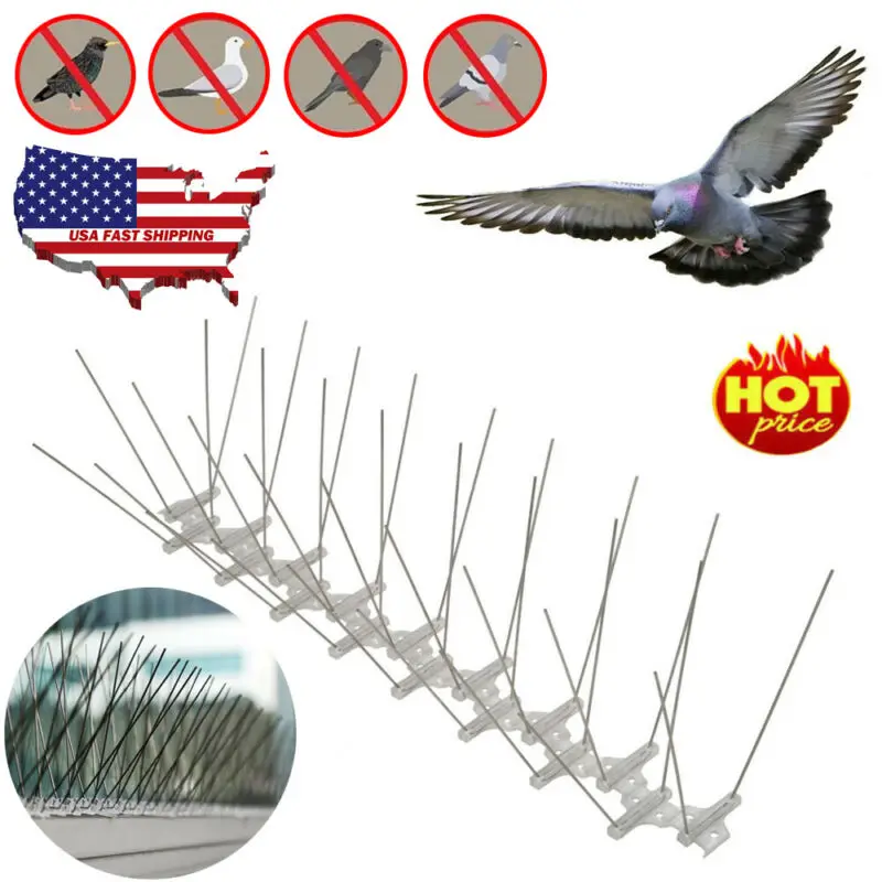 1-12M Пластиковые шипы против птиц и голубей для отпугивания вредителей в садовых принадлежностях.