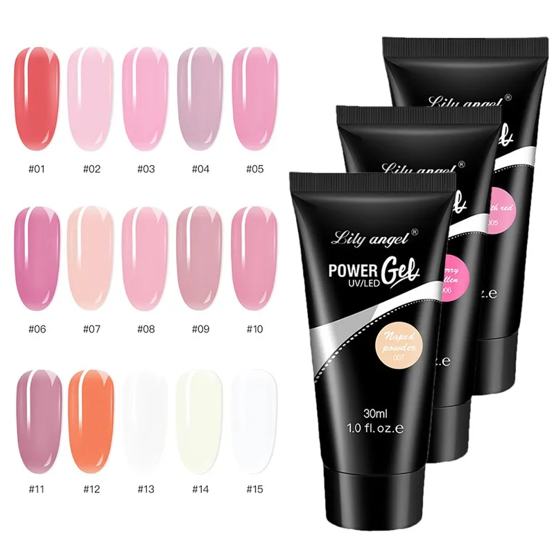 

15 Color UV Extension Gel 30ml Nail Polish For Nails Art Painting Quickly Build Nails For Nails Art Painting Gel Nail Art TSLM1