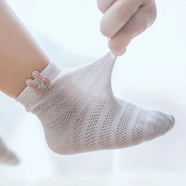 

Baby socks summer autumn new mesh breathable comfortable kids baby boy girl socks thin cotton cartoon newborn baby socks