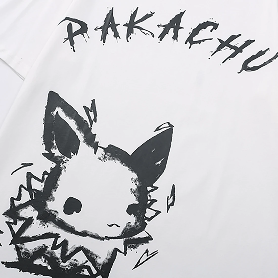 

ATSUNNY 2021 Spring Summer Cartoon Anime T-Shirt Men Harajuku T-Shirt Cotton Fashion Pokmon Printing Tops