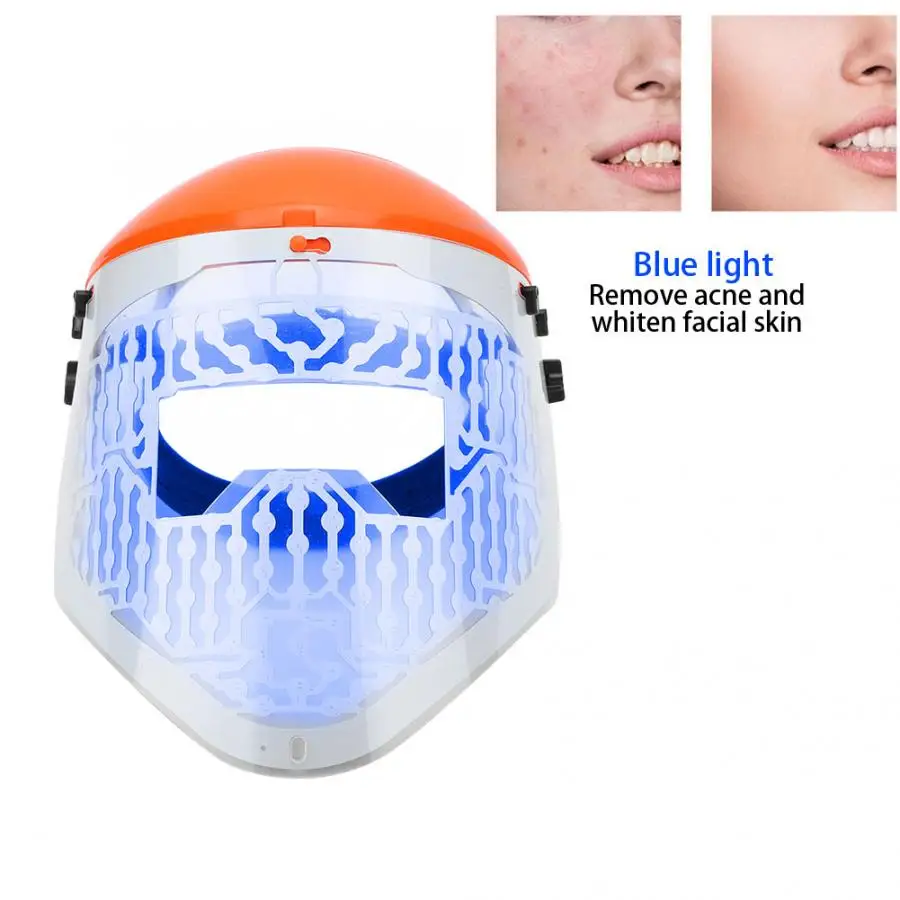 3 цвета Фотон LED маска для лица терапия омоложение кожи удаление акне морщин