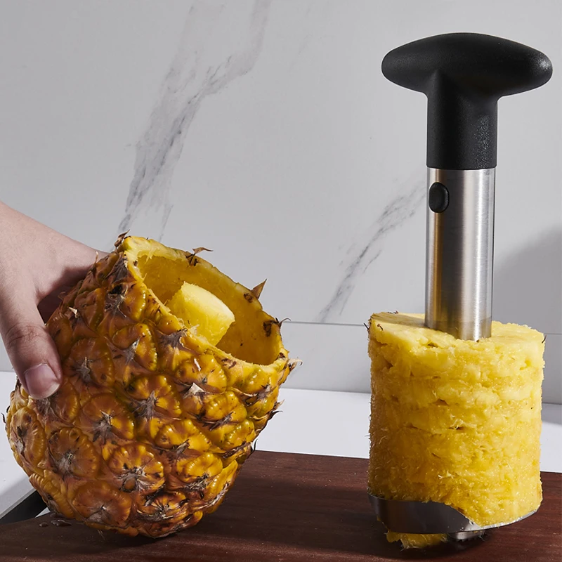 Нержавеющая сталь инструмент для очистки ананасов нож резки фруктов slicer спираль