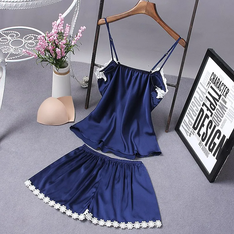 

New Arrival Sleepwear Women Set Ladies Nightwear Short Pants Set Pijamas Women Pyjama Femme Sexy Lingerie Underwear & Sleepwears