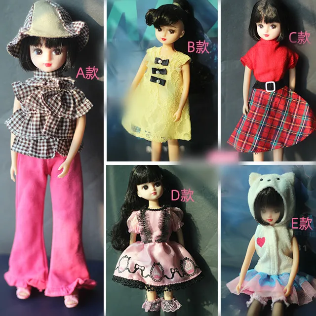 

1/6 clothes For Dolls For Licca doll Momoko Doll Blyth doll clothes Jumpsuit dress suit For Girls Dolls