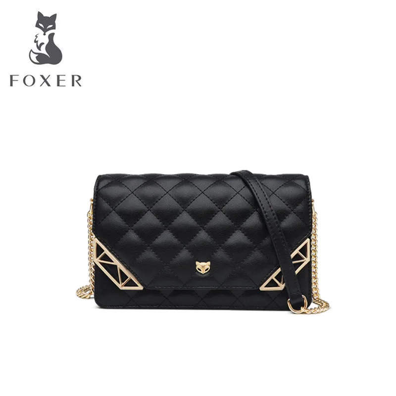 

FOXER Women leather handbags fashion cowhide bag luxury handbags women bags designer bags famous brand women bags crossbody bags