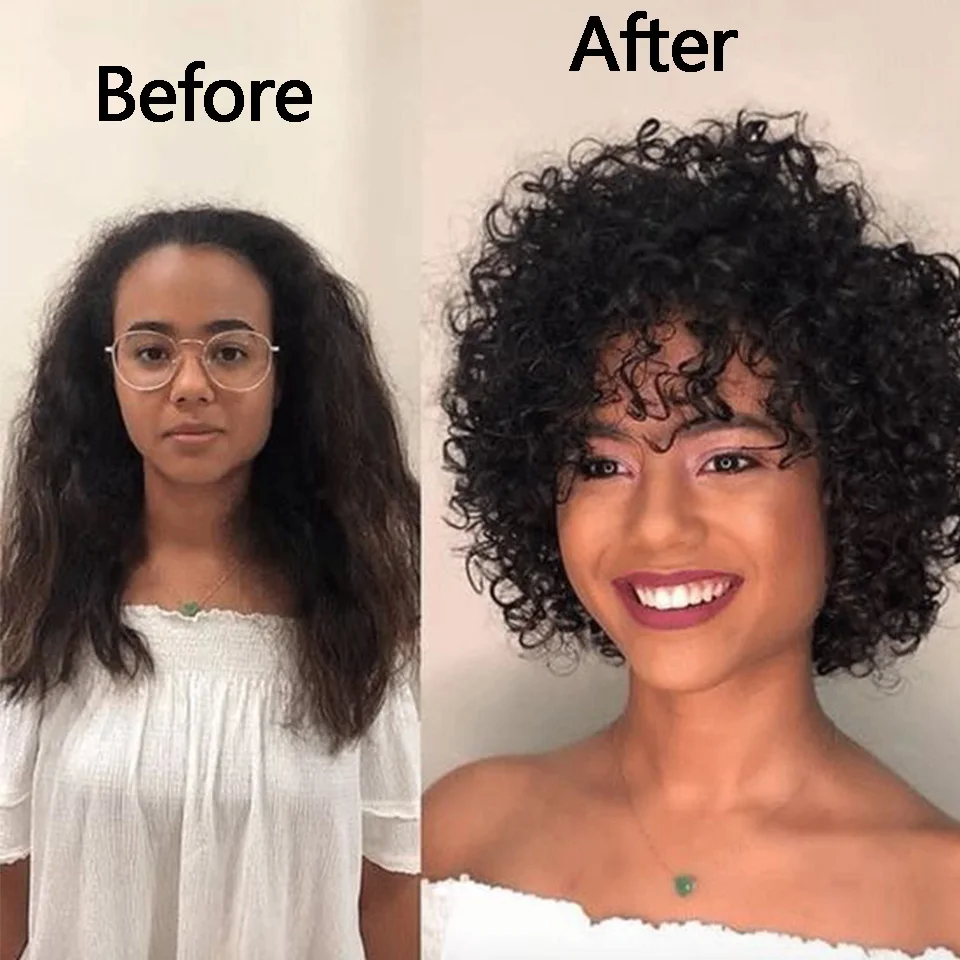 

HOUYAN 100% real human hair, curly hair, real human hair, natural waves, light, natural curls clipped to the hair