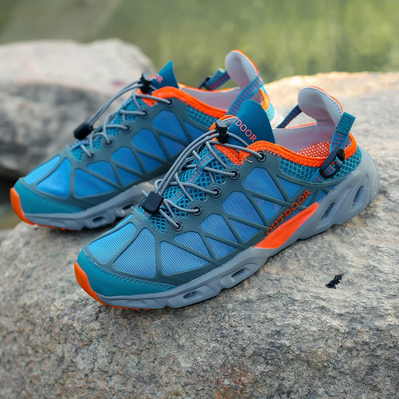 Summer Men Hiking Shoes Women Trekking Breathable Non Slip Climbing Sport Shoes Men Outdoor Quick Dry Upstream Water Shoes Men