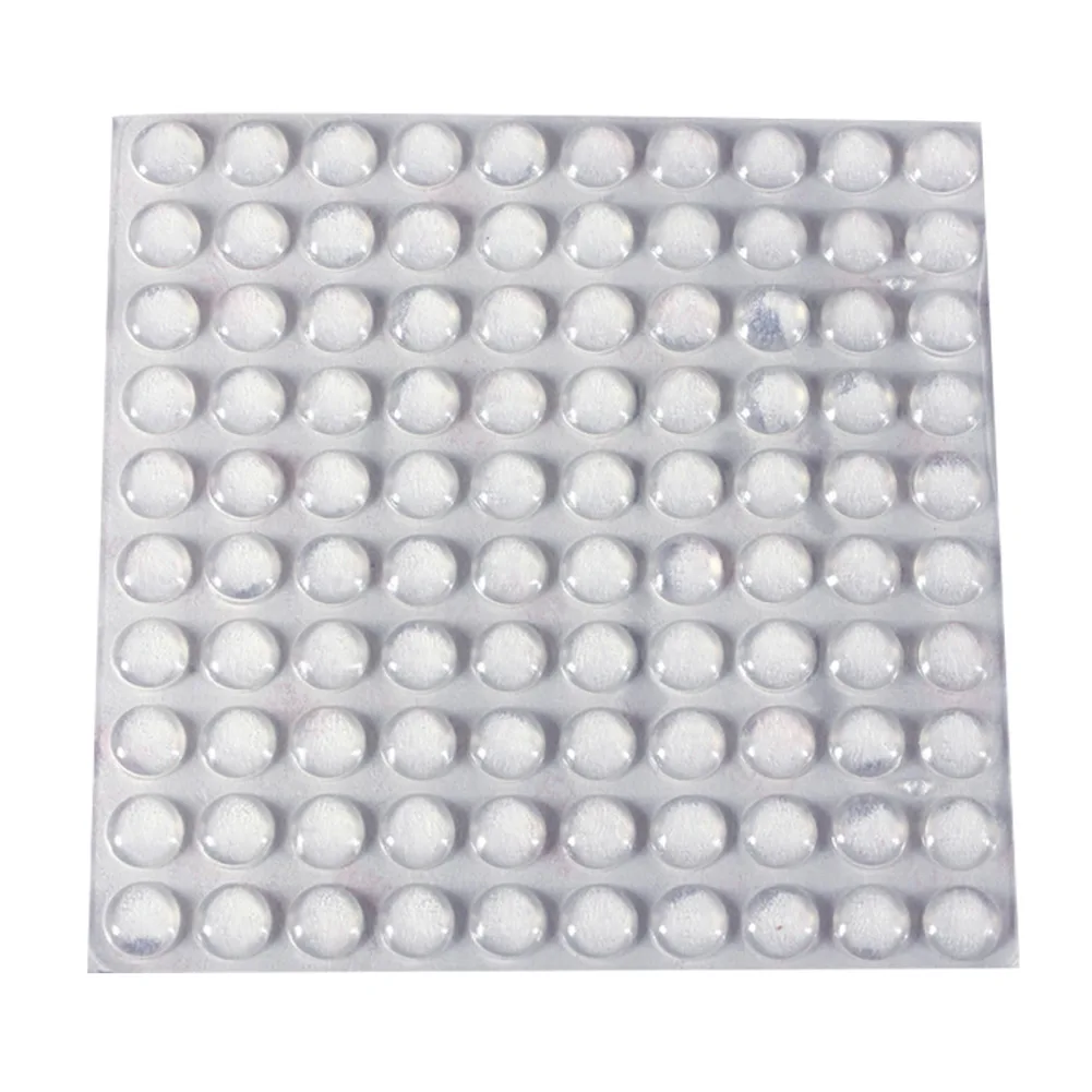 

100PCS Self Adhesive Rubber Feet Clear Semicircle Bumpers Door Buffer Pad ADW889