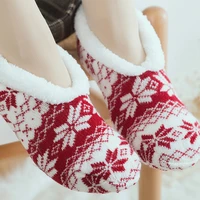 christmas winter women slippers warm soft indoor floor slippers women warm floor socks slides plush womens home slippers