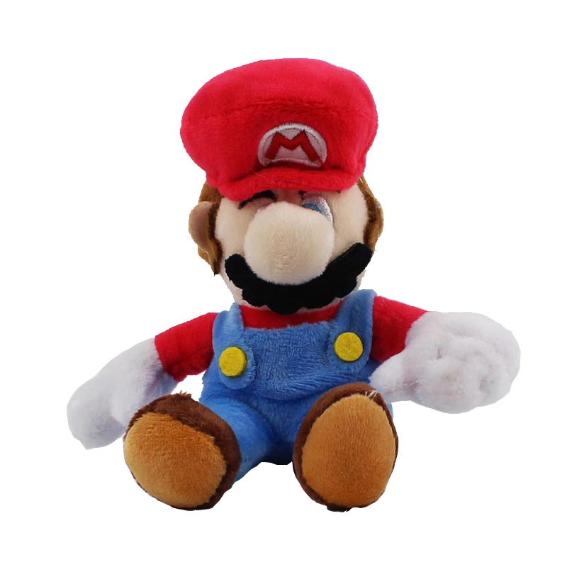 Супер Марио Йоши Гумба застенчивый парень Toadette Diddy Kong бомба Пиранья гриб Nabbit Koopa черепаха гусеница осьминог плюшевые игрушки - Цвет: 14cm mario keychain