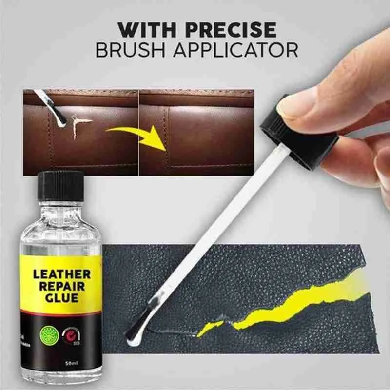 

Leather Glue 30ml Leather Scratch Repair Soft Glue Incognito Transparent Washable Liquid Glue Leather Adhesive Glue