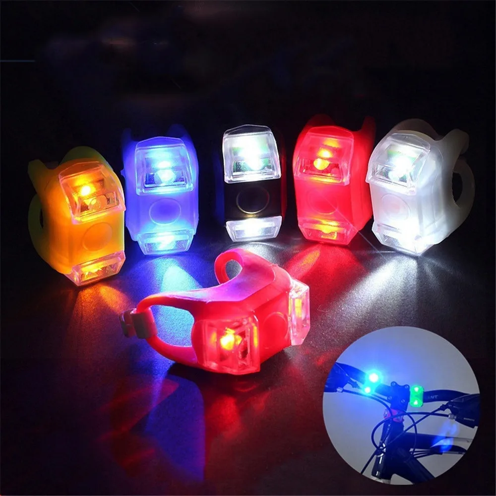 

WEST BIKING Bike Accessories Bicycle Light Silicone LED Waterproof Riding Warning Light Safety Front And Rear Bicycle Lights