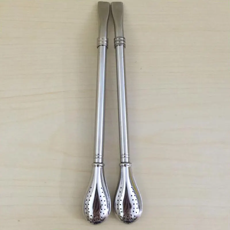 Ложка из нержавеющей стали для питья съемный фильтр чая Yerba Mate аксессуары бара -