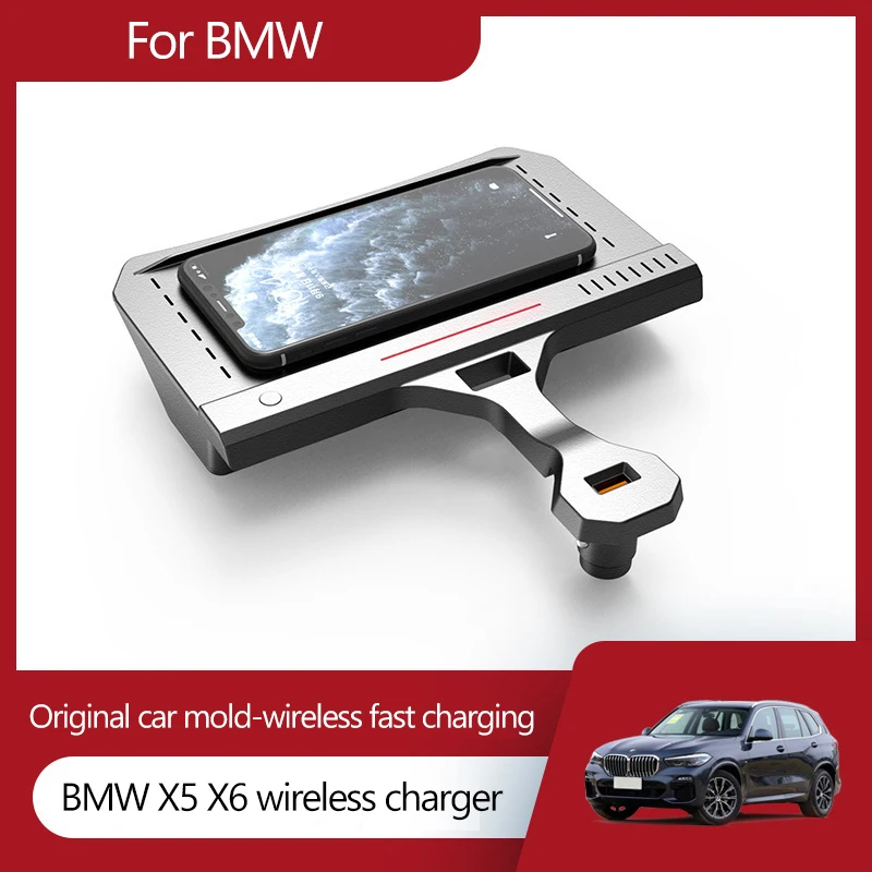 15w car mobile phone wireless charger for bmw 3456 series x3 x4 x5 x6 accessories central control modification parts free global shipping